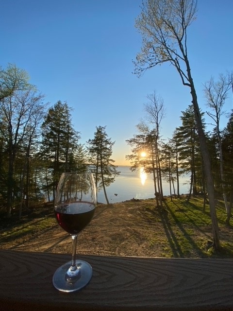 Wine Sunset Photo